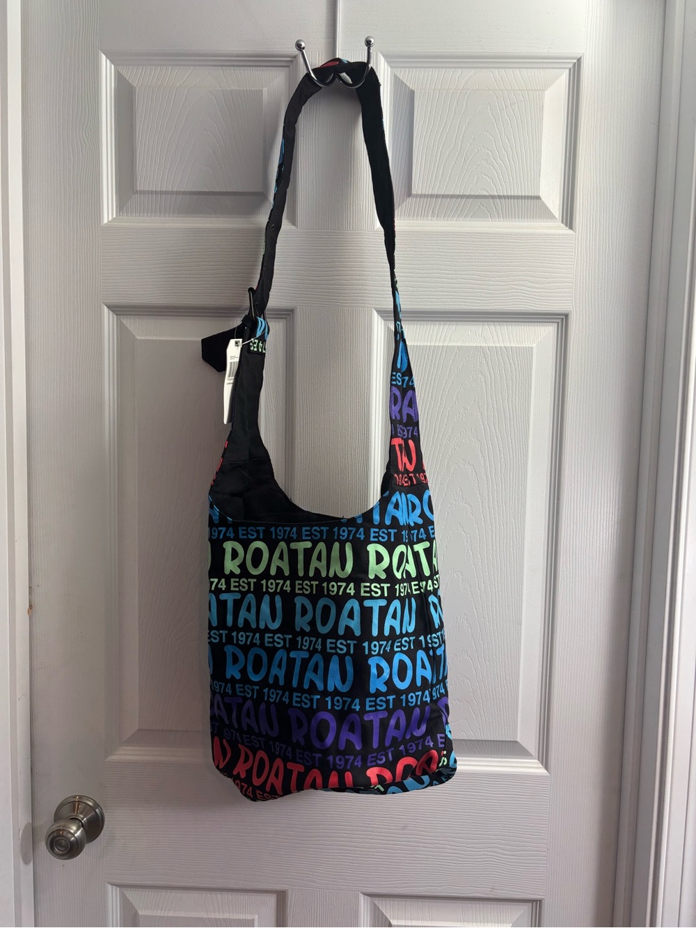 Black Multi ROATAU Logo Crossbody Bag